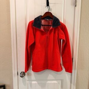 Columbia coral and gray OMNI Thermal Fleece